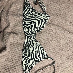 zebra print bathing suit top from target